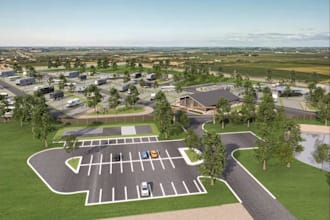 design rv park resort,site plan render,campground layout,real estate development