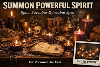 summon powerful spirit, djinn spell, succubus incubus spell, for personal use