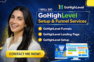 do gohighlevel setup, go high level funnel, go high level landing page expert