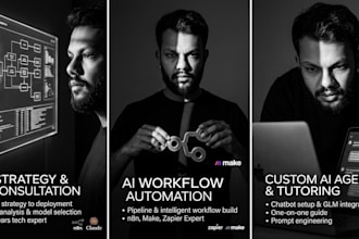 build ai automation workflows and provide ai consultation and tutoring