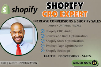 do shopify cro, audit and optimization to boost shopify sales