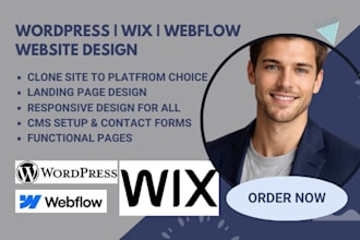 convert framer website to webflow, wix or wordpress pixel perfect