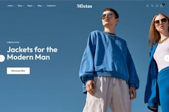 design clothing website, fashion website, clothing store, streetwear store, y2k