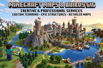 build a professional minecraft map, spawn, or custom builds