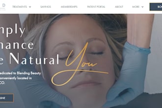 design high converting med spa, wellness and botox clinic website