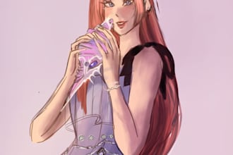 make cute girls art