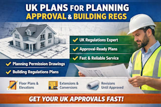 draw UK building regulations drawings with notes
