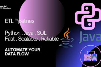 build high performance etl pipelines in python or java for your data workflows