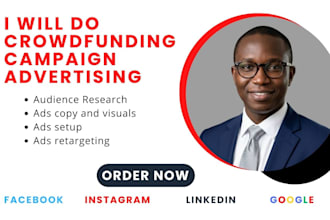 do 7 figure kickstarter indiegogo gofundme crowdfunding facebook linkedin PPC ad