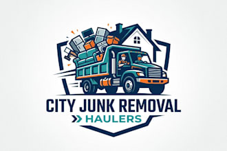 design a professional and bold junk removal logo