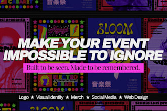 design a festival brand identity and event visual identity