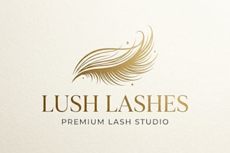 design a glamorous and professional lashes logo