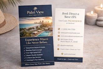 design a professional rack card for your business