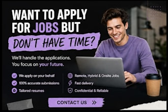 apply for jobs and internships for you with fast delivery
