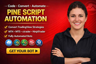 code tradingview pinescript strategy to ninjatrader, ctrader, mt4 mt5, quantower