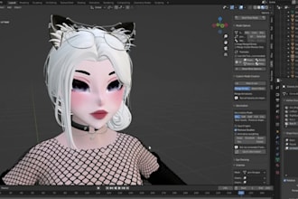 create, rig, convert, fix, port blendshape any 3d model vrchat mmd vrm koikatsu