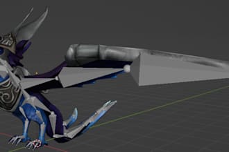 make  roblox art 3d model and animations for you