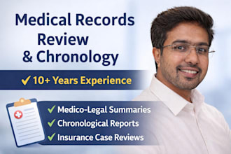 do medical records review and chronology summary