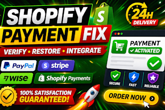 activate shopify payment to your website