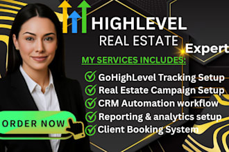 do gohighlevel lead tracking system with webhooks apis for real estate campaign