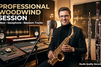 record professional woodwind session oboe, saxophone bassoonn tracks