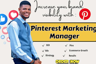 be your pinterest marketing manager for SEO, pins and ecommerce growth