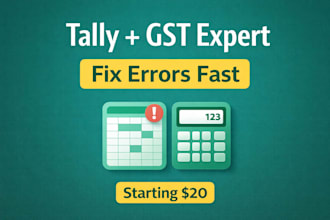 fix tally errors gst reconciliation and bookkeeping fast