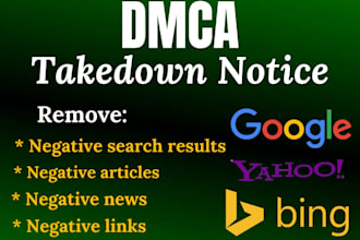 delete public negative posts articles, damaging links, bad search results