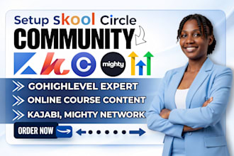 skool online setup skool community manager skool course creation skool setup