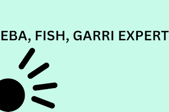 do eba, garri and fish design