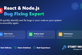 fix your react or nodejs bug fast