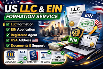 form a US llc for non residents with ein and full documents