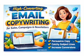 write high converting email copywriting for sales, campaigns and newsletters