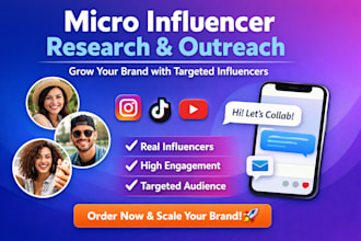 do influencers research and complete outreach with micro instagram influencers