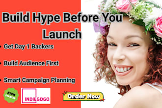 create your pre launch strategy and campaign plan on kickstarter indiegogo