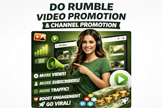 do rumble video promotion and channel promotion