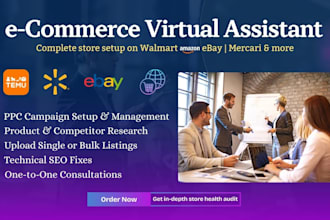 be your ecommerce virtual assistant for product listing and order management