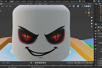 create custom roblox faces, modeling ugc accessories, and character designs