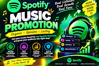 do spotify music promotion organic music promotion