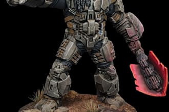 paint your tabletop miniatures in a realistic style