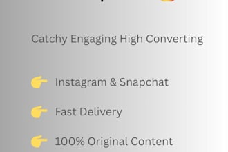 write creative social media captions