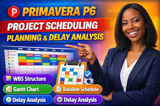 create a professional primavera p6 schedule