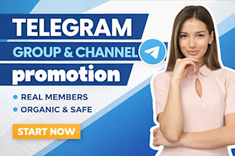 do telegram promotion for telegram channel or group growth, telegram marketing