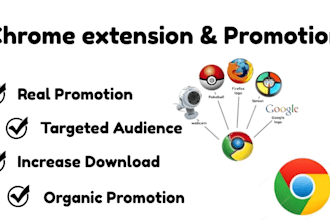 promote your chrome extension to get real user, install and download