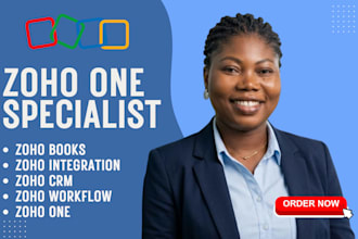 be your zoho one developer, zoho books, zoho CRM campaign automation expert