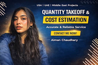 do estimation and quantity takeoff for uae and USA projects