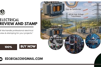 electrical review and stamp