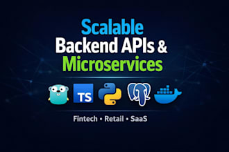 build scalable backend apis for fintech and saas platforms