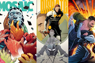 draw comic book cover webtoon cover comic graphic novel book cover design comics