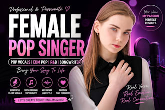 female pop singer female edm singer rnb singer pop female vocalist edm vocals